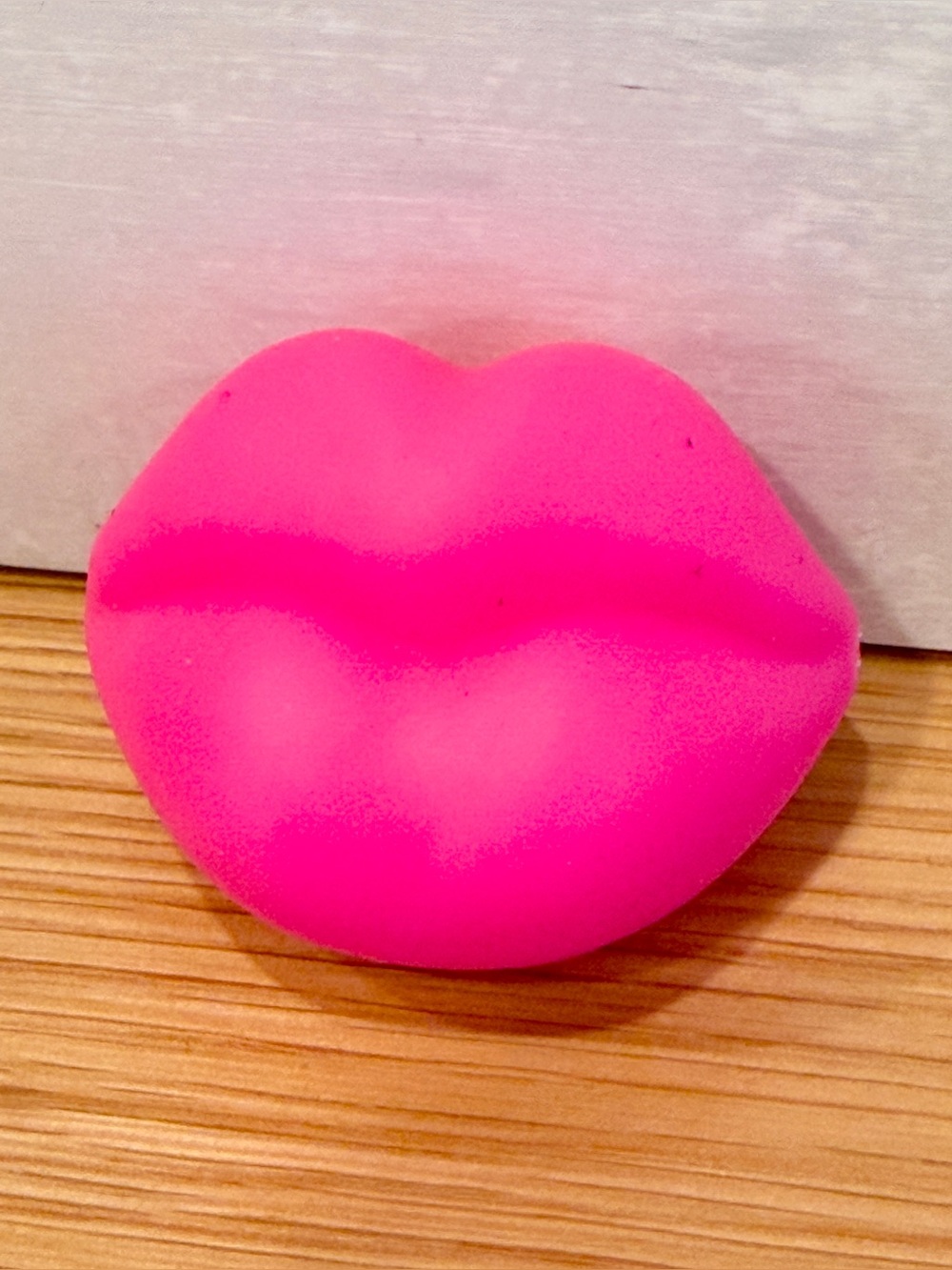 Needoh mini pink squishy lips from advent calendar
